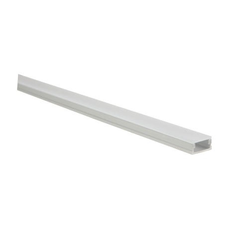 LYYT 2m waterproof surface mount LED profile by AVSL, an aluminium channel with translucent knock-in diffuser, shown on a plain white background.