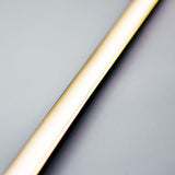 Close-up of the AVSL LYYT Tall Crown 1m surface mount LED profile, showing its slim aluminium extrusion and crowned diffuser in a black finish.