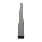 LYYT Wide Crown 1m surface-mount aluminium LED profile in black anodised finish with crowned opal diffuser, shown upright on a plain white background.