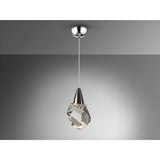 Aquaria LED Glass Pendant Light 4W 3000K - Chrome/Transparent