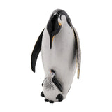 Jewelled Large Penguin and Chick Metal Trinket Box - White