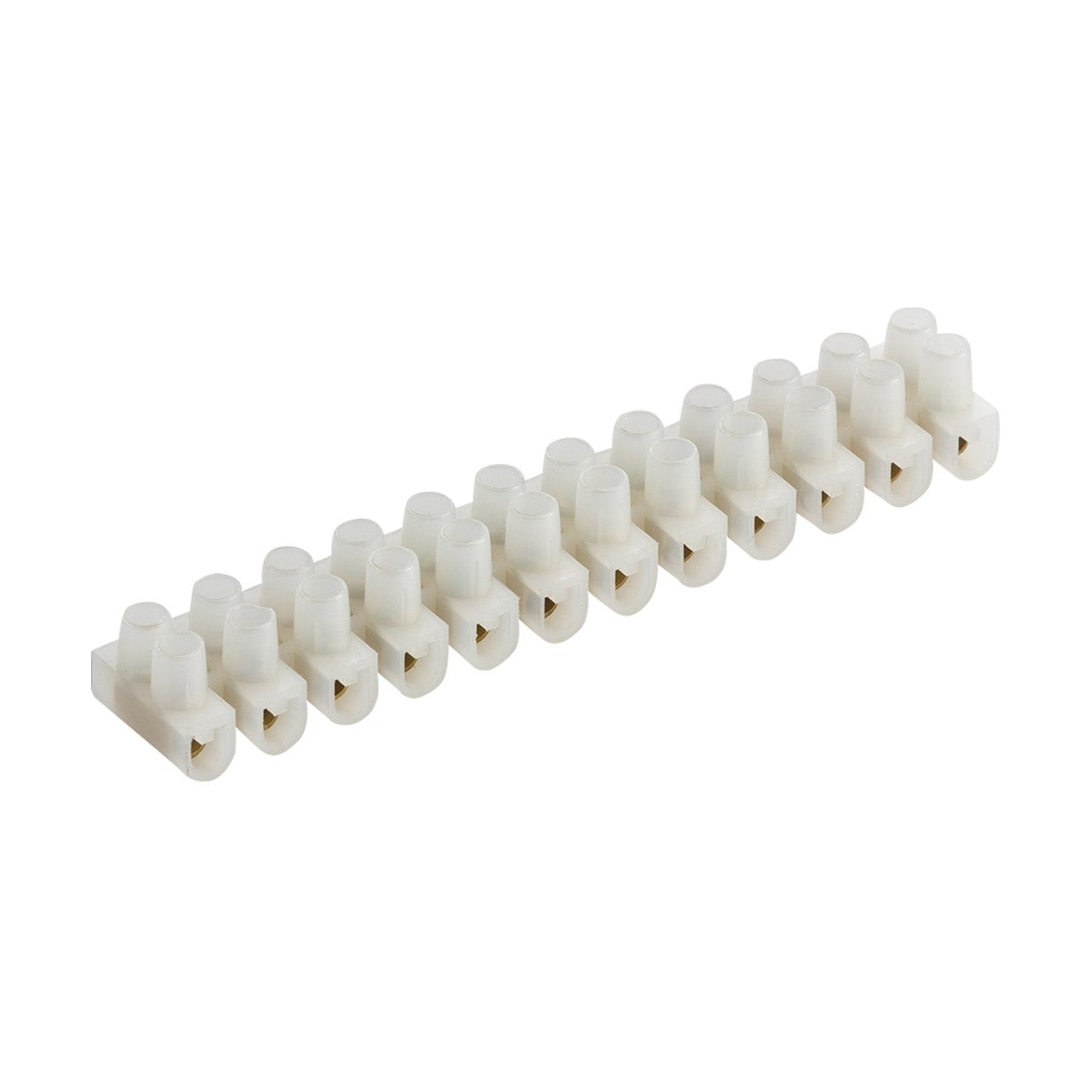3A 12-Way Terminal Block (PA66) - Natural Colour
