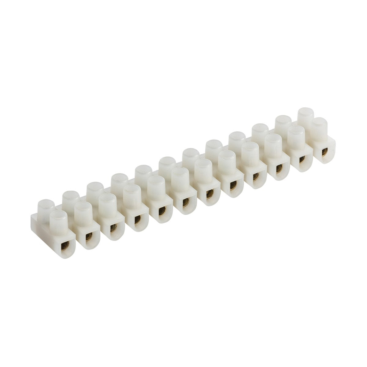 15A 12-Way Terminal Block (PA66) - Natural Colour