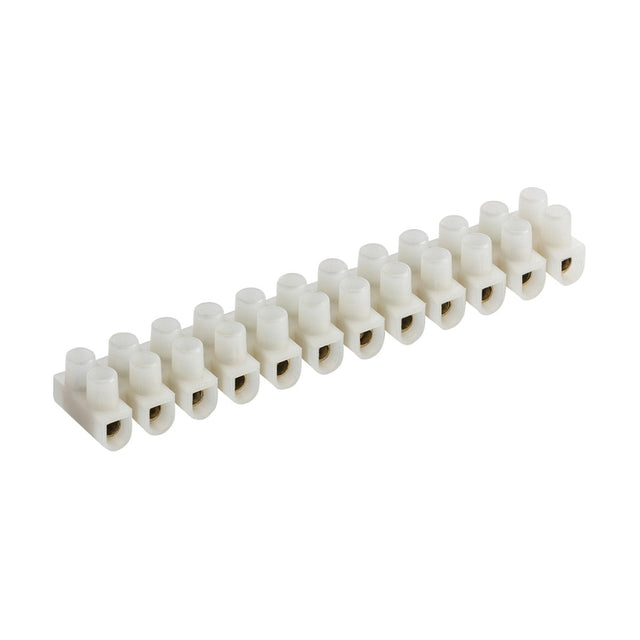15A 12-Way Terminal Block (PA66) - Natural Colour