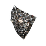 Saten Crystal Wal Light - Smoked Silver