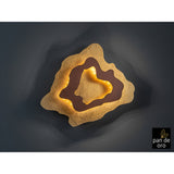 Halo LED Wall Light 11W 3000K -Gold Leaf/Corten