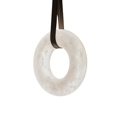 Cintura LED Large Alabaster Pendant Light - Soft White & Brown