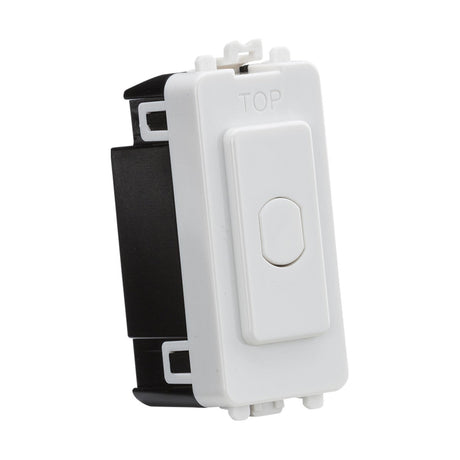 1G 1-way 10-200W (10-100W LED) trailing edge dimmer (Press Type) - white