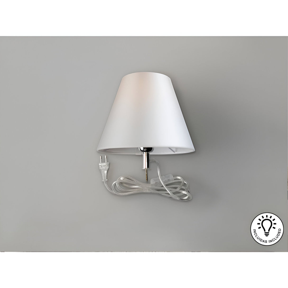 Bottle Table Lamp Kit With Satin White Shade