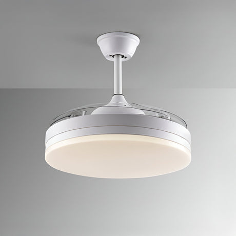 Vento CCT Dimmable LED Retractable Blades Ceiling Fan Light - White