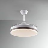 Vento CCT Dimmable LED Retractable Blades Ceiling Fan Light - White/Bronze