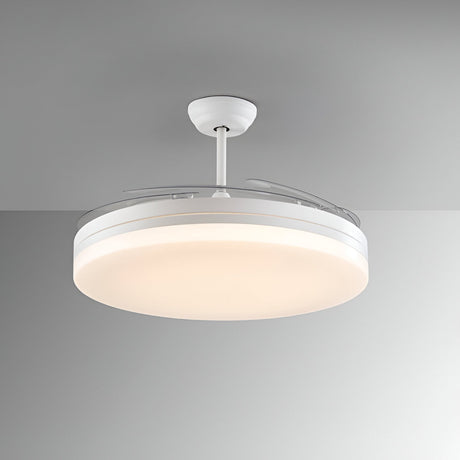 Vento Maxi CCT Dimmable LED Retractable Blades Ceiling Fan Light - White