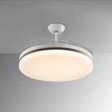 Vento Maxi CCT Dimmable LED Retractable Blades Ceiling Fan Light - White/Bronze