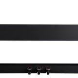 NU-X NPS-1 Wooden Piano Stand with 3 Pedals, Black
