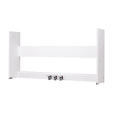 NU-X NPS-1 white wooden stand for NPK-10 and NPK-20 digital pianos with three integral pedals, shown on a plain white background.