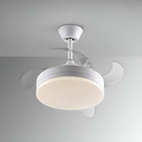 Vento Mini CCT Dimmable LED Retractable Blades Ceiling Fan Light - White