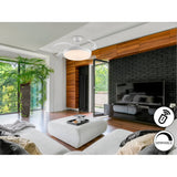 Venturi CCT Dimmable LED Retractable Blades Ceiling Fan Light - White