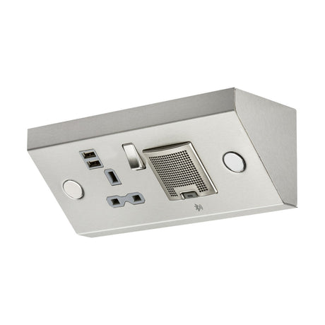 13A 1G Mounting Switched Socket with Dual USB Charger (2.4A) and 3W RMS Bluetooth Speaker