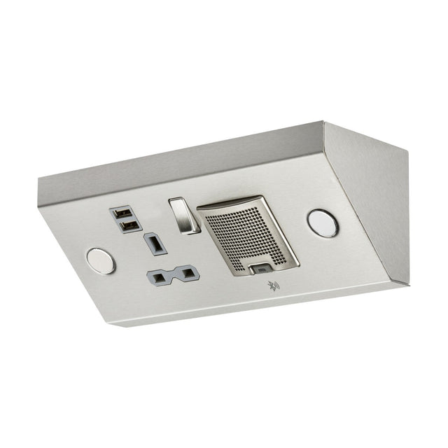 13A 1G Mounting Switched Socket with Dual USB Charger (2.4A) and 3W RMS Bluetooth Speaker