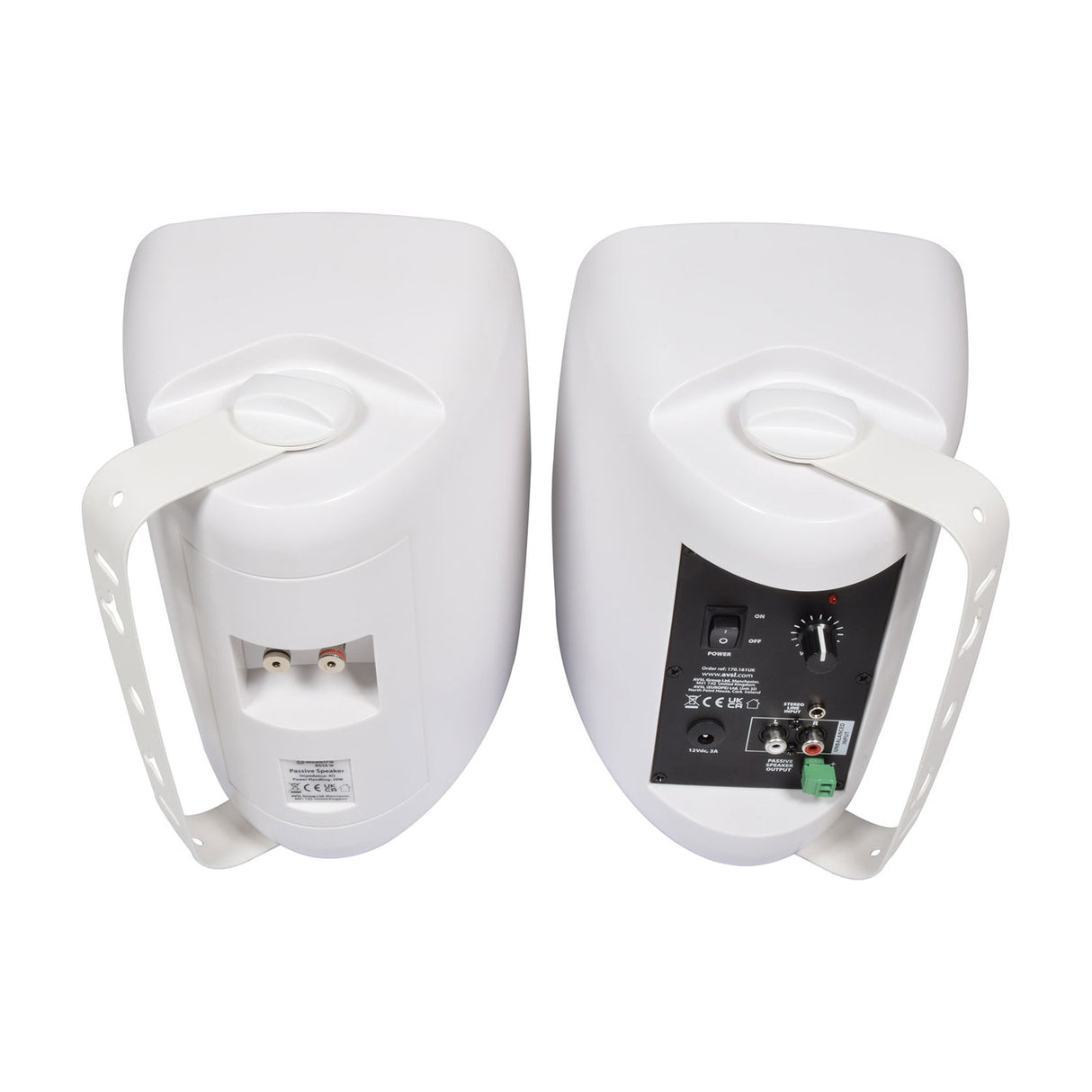 Adastra BG5A-W Active Stereo Speaker Set, White 2 x 20W