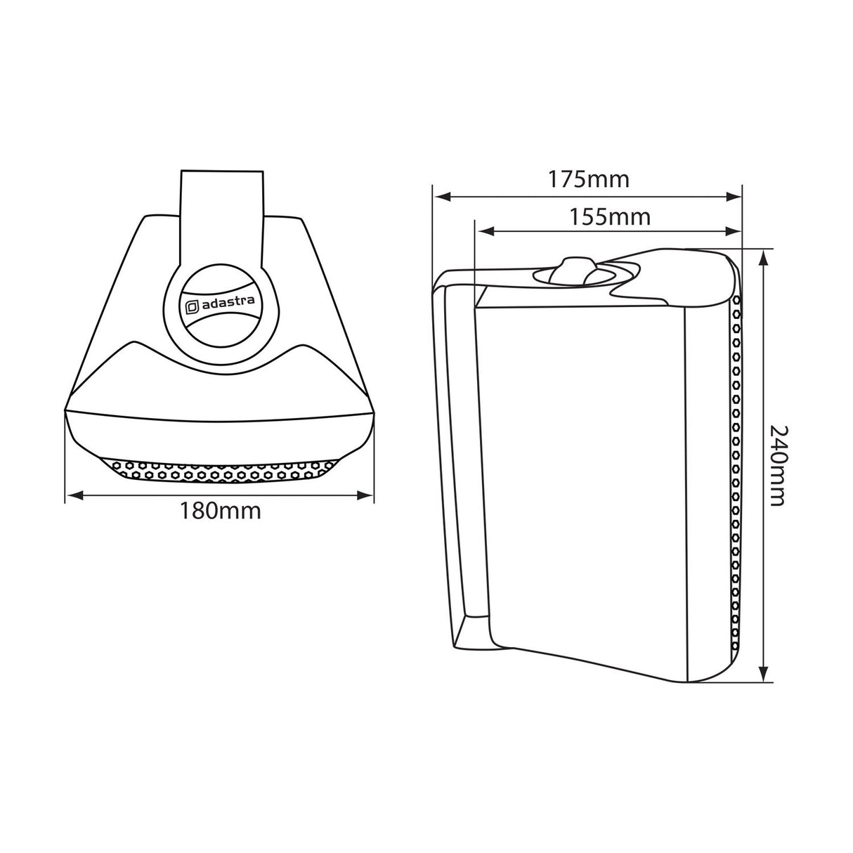 Adastra BC5A-W 5.25" Active Stereo Speaker Set White