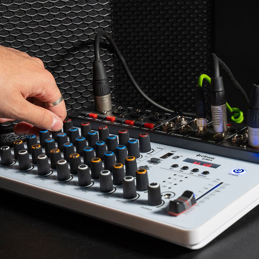 Citronic Q-PAD-8 Compact 8-Channel USB/Bluetooth Mixer