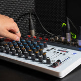 Citronic Q-PAD-8 Compact 8-Channel USB/Bluetooth Mixer