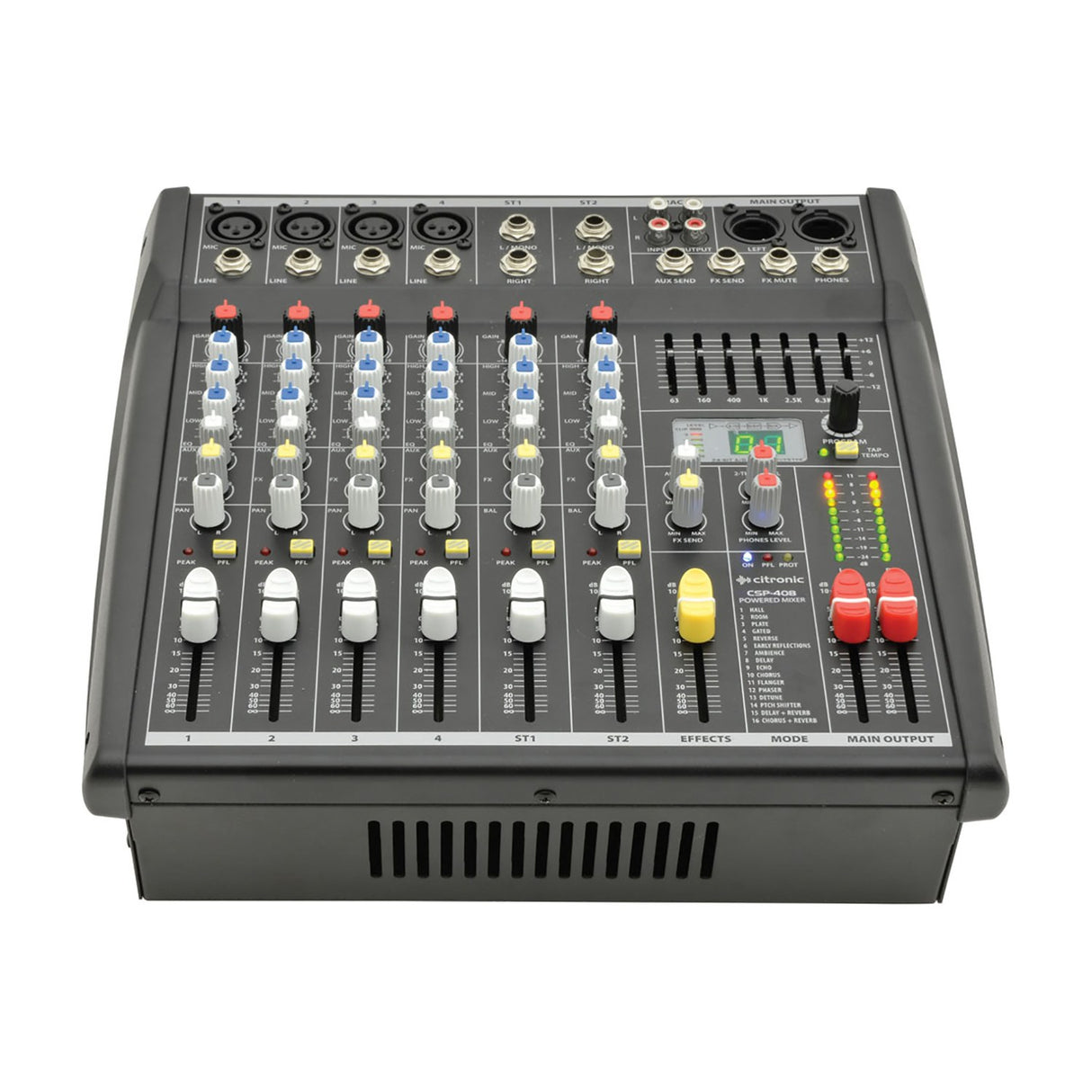 Citronic CSP-408 400W Compact Powered Mixer with DSP