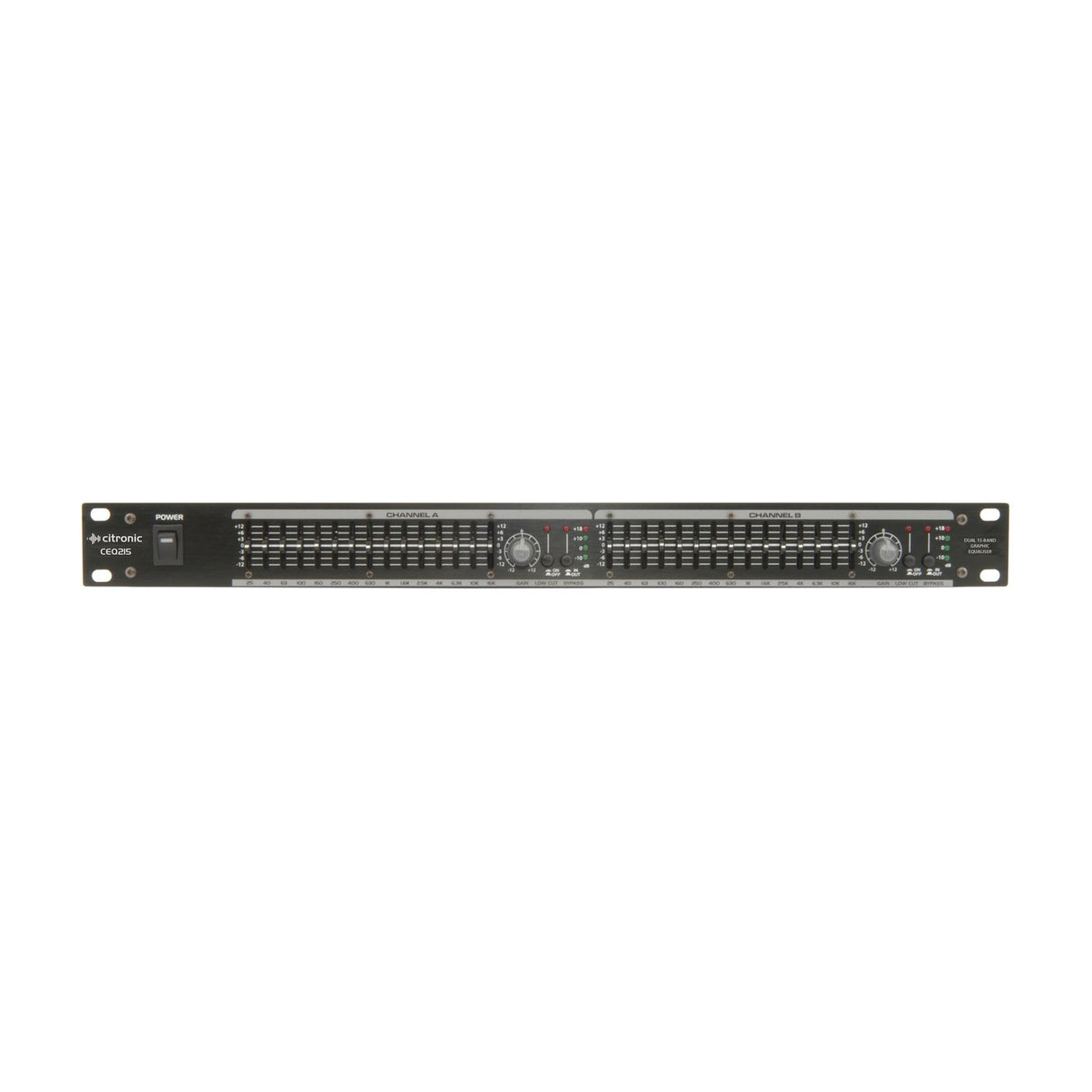 Citronic CEQ215 Dual 15-band Graphic EQ Processor
