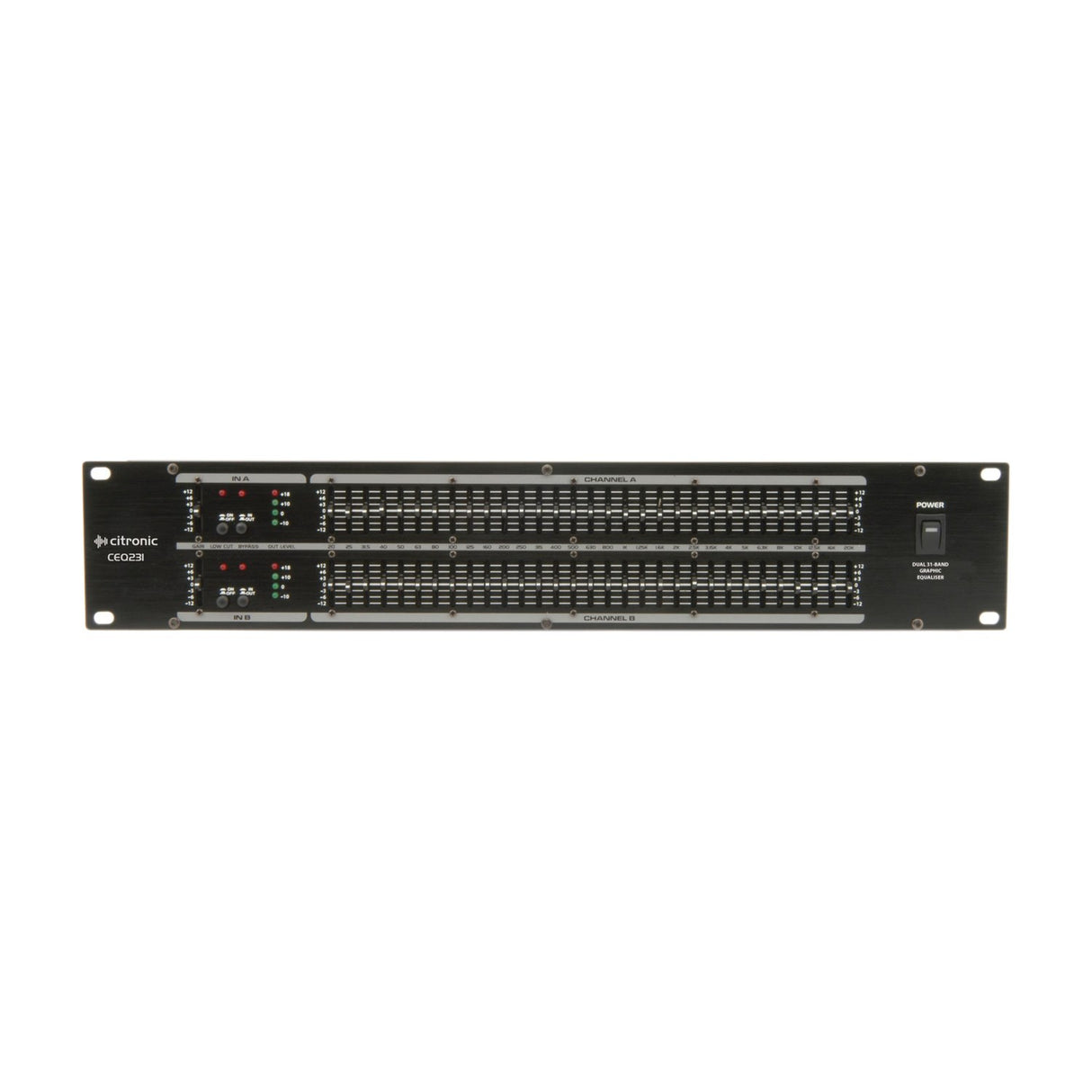 Citronic CEQ231 Dual 31-band Graphic Equaliser