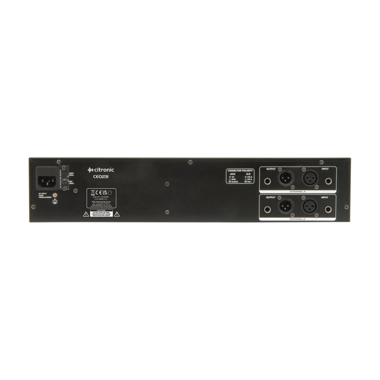Citronic CEQ231 Dual 31-band Graphic Equaliser