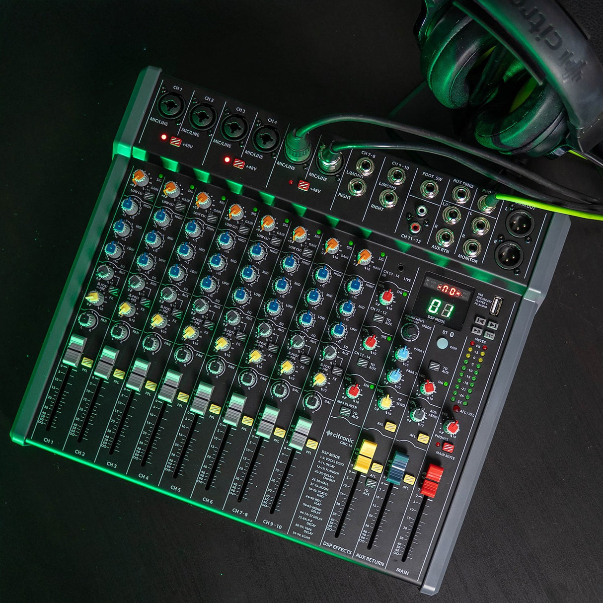 Citronic CMC-14 Live Mixing Console with DSP & USB