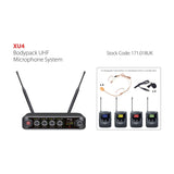 Chord XU4-B Quad Bodypack UHF Wireless Microphone System