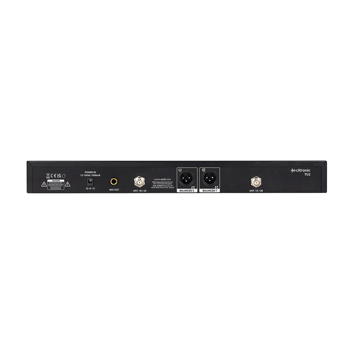 Citronic TU2-H Dual PLL UHF Wireless Microphone System
