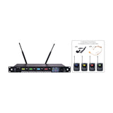 Citronic TU4-N Quad UHF Wireless Microphone System
