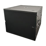 Citronic C-118S 18" 1000W active line array subwoofer by AVSL, black plywood cabinet with textured finish, pole mount socket, and side rigging hardware.
