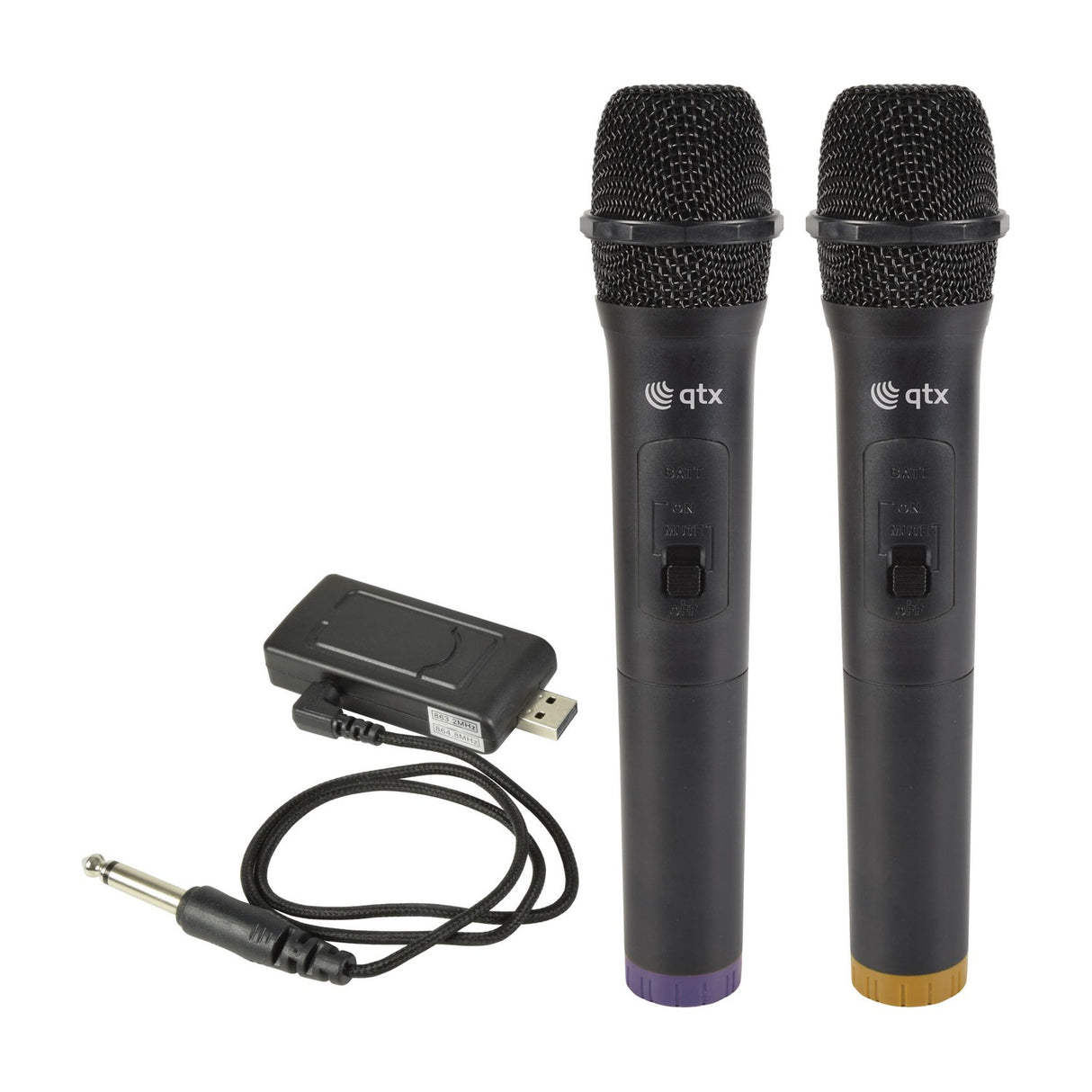 QTX U-MIC Dual Handheld UHF Wireless Microphone System