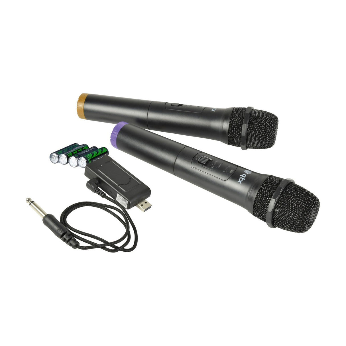 QTX U-MIC Dual Handheld UHF Wireless Microphone System
