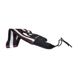 Chord GS-BR-WH Nylon Webbing Guitar Strap, Brown & White