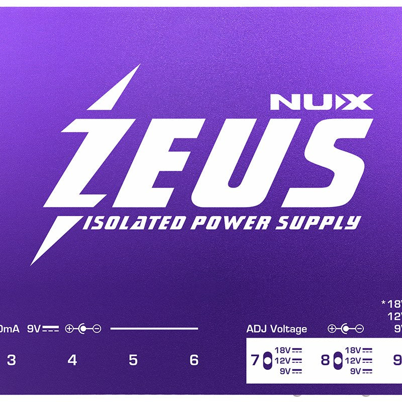 NU-X NIP-Z10 Zeus Isolated Guitar Pedal Power Supply
