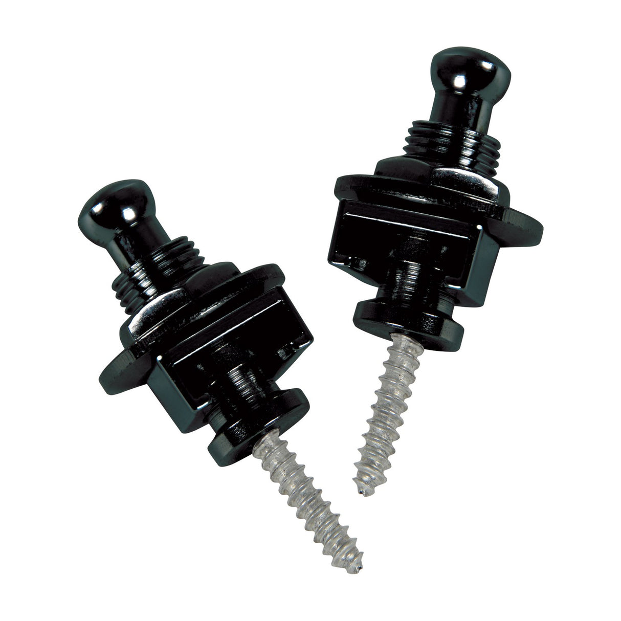 Chord SL2-B Guitar Strap Locks, Black - Set of 2