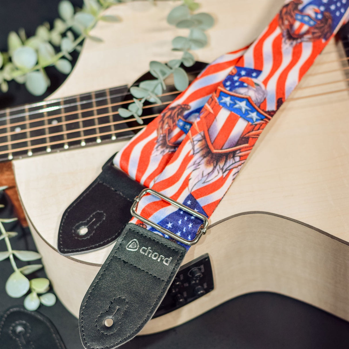 Chord STP-USA2 USA Eagle Printed Guitar Strap