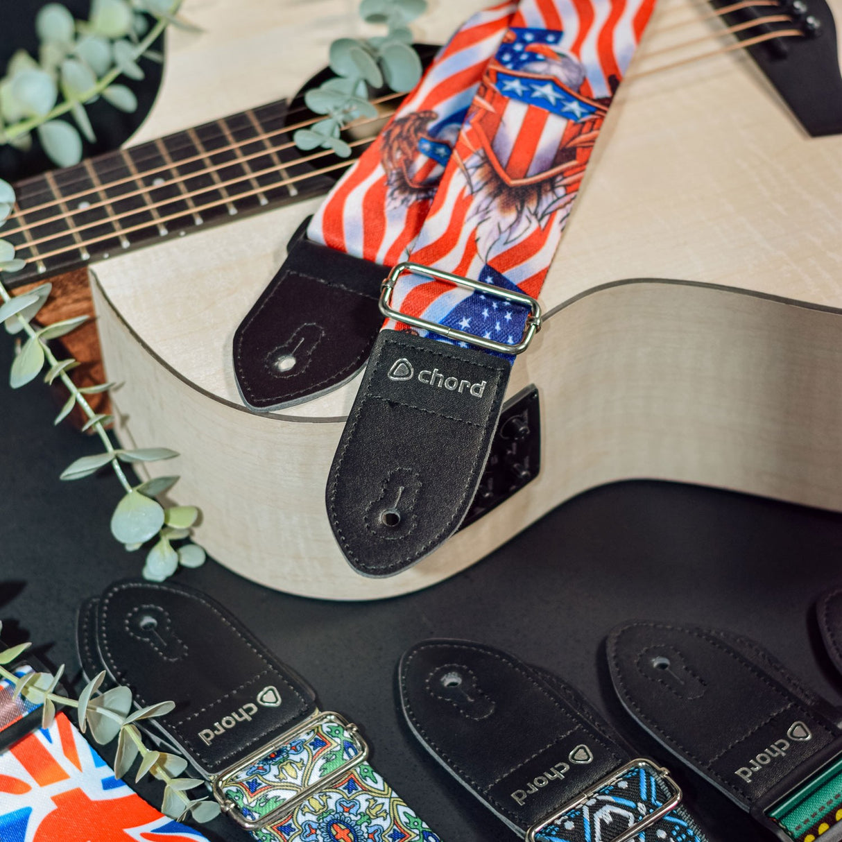 Chord STP-USA2 USA Eagle Printed Guitar Strap