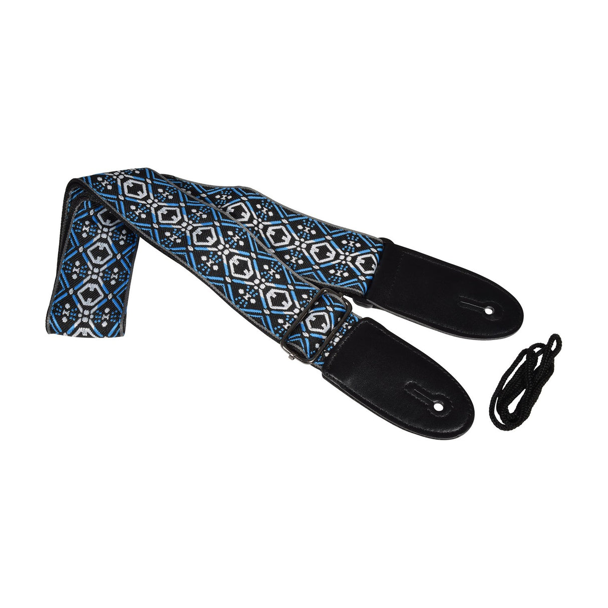 Chord STP-BLJ2 Blue Jacquard Embroidered Guitar Strap