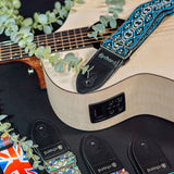 Chord STP-BLJ2 Blue Jacquard Embroidered Guitar Strap