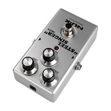 NU-X DIAB Steel Singer Analog Drive guitar pedal in silver with Volume, Gain and Filter knobs, footswitch and red LED, shown on a white background.
