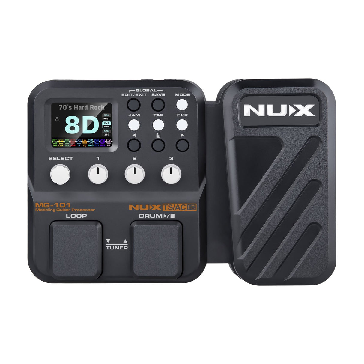 NU-X MG-101 Multi-Effect Guitar Pedal with Amp Modelling