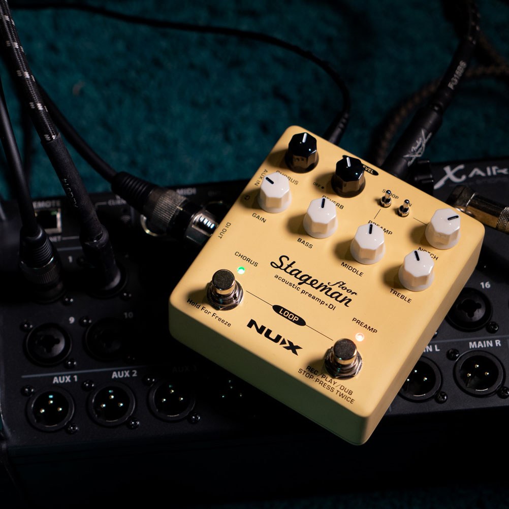 NU-X NAP-5 Stageman Floor Acoustic Preamp DI Pedal