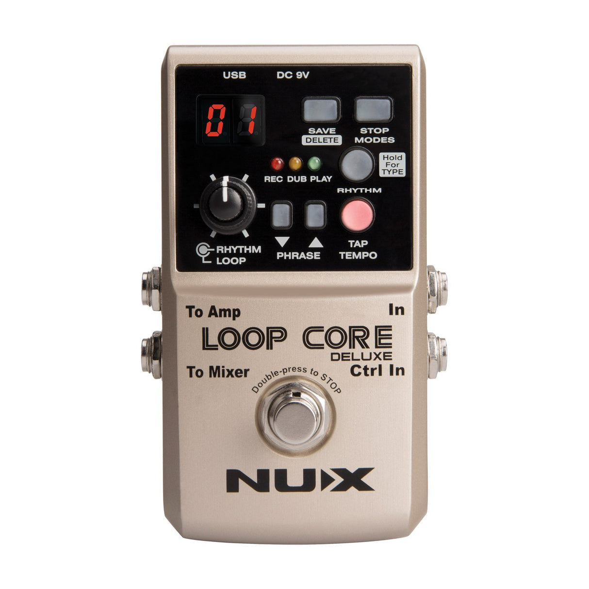 NU-X Loop Core Deluxe 24-bit Looper Pedal Bundle