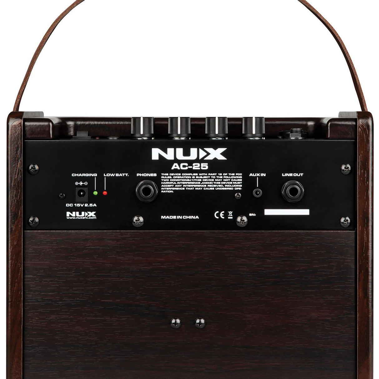 NU-X AC-25 Portable 25W Acoustic Guitar Amplifier